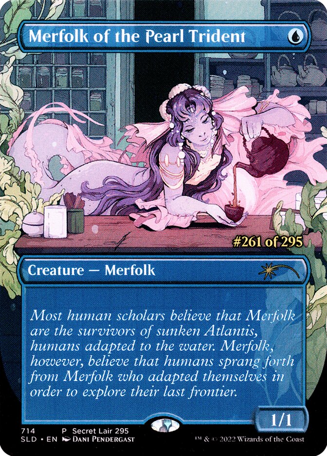 Merfolk of the Pearl Trident SLD-714 Secret Lair Drop Magic card