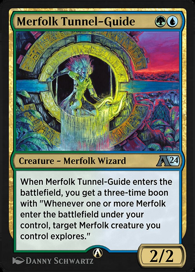 Merfolk Tunnel-Guide YLCI-25 Alchemy: Ixalan Magic card