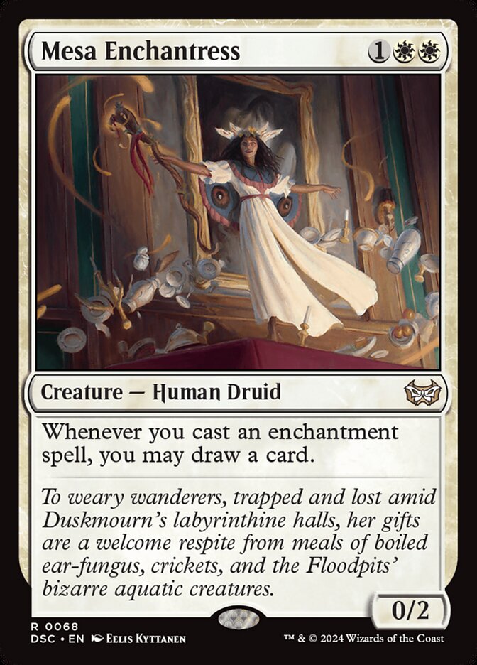 Mesa Enchantress DSC-68 Duskmourn: House of Horror Commander Magic card