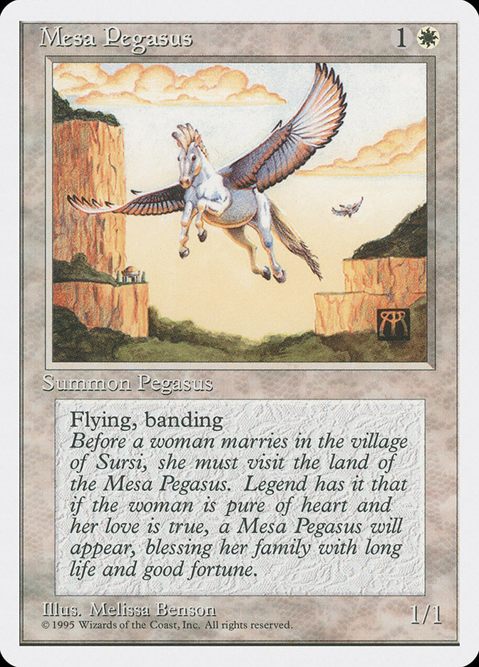 Mesa Pegasus 4ED-35 Fourth Edition Magic card