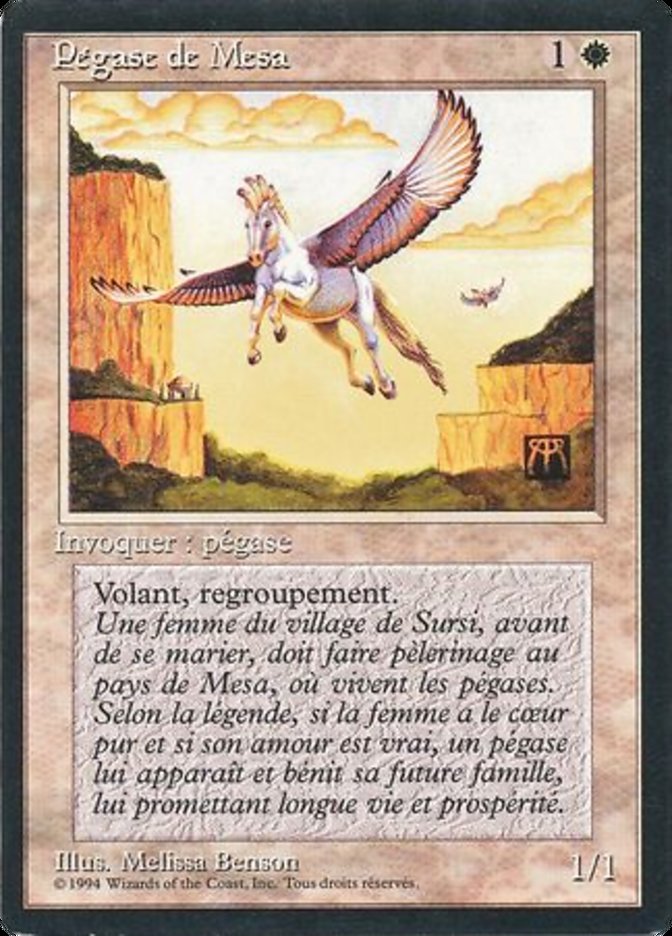 Mesa Pegasus FBB-28 Foreign Black Border Magic card