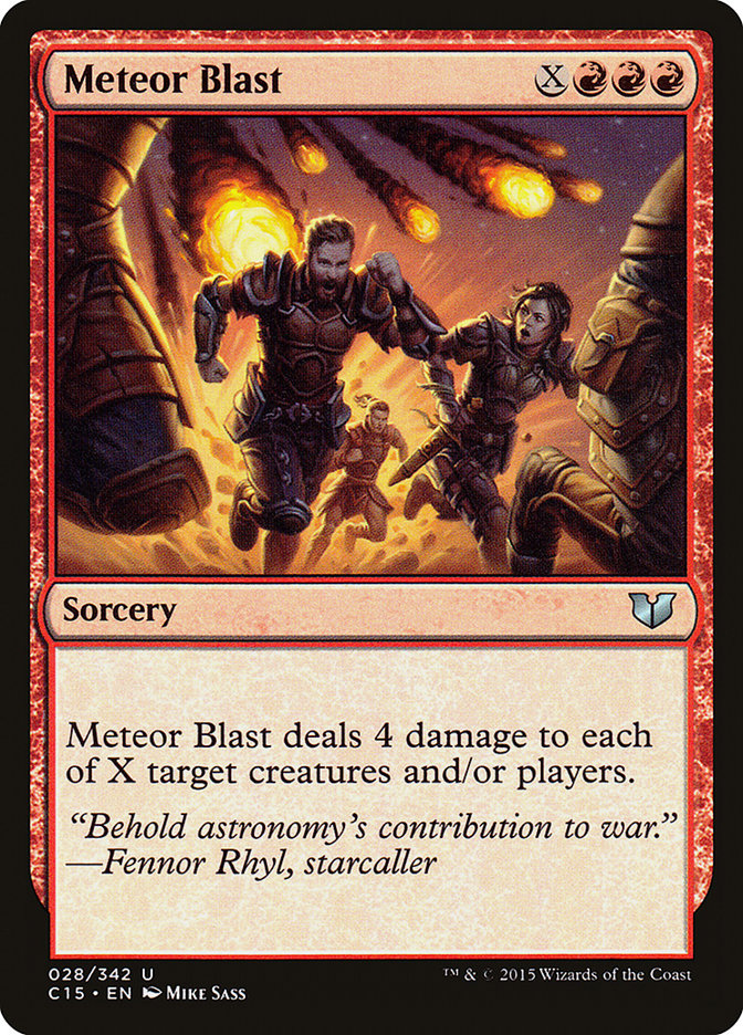 Meteor Blast C15-28 Commander 2015 Magic card