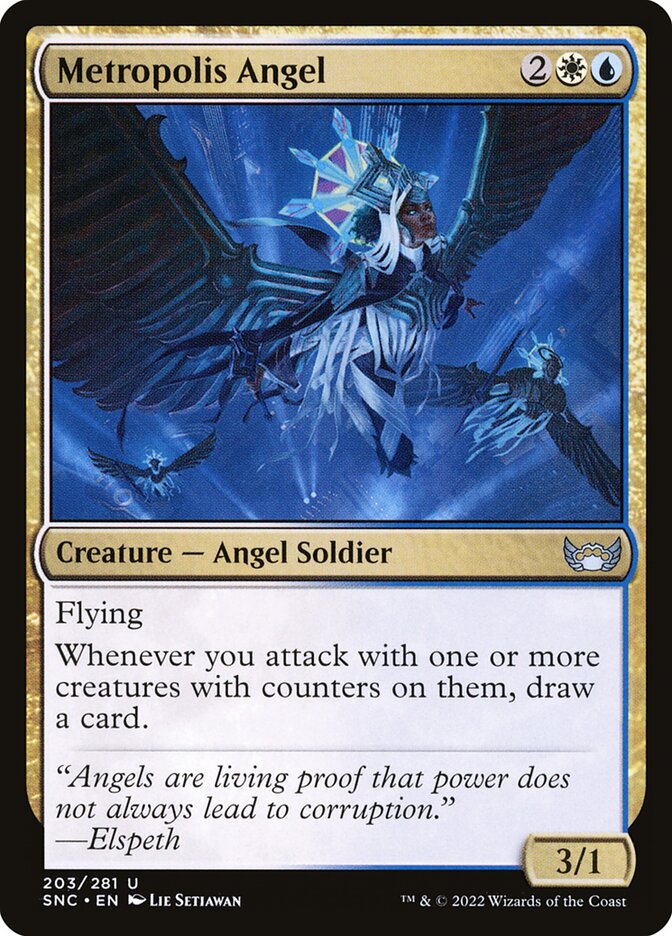 Metropolis Angel SNC-203 Streets of New Capenna Magic card