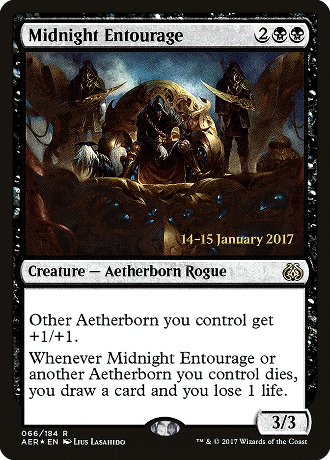 Midnight Entourage PAER-66S Aether Revolt Promos Magic card