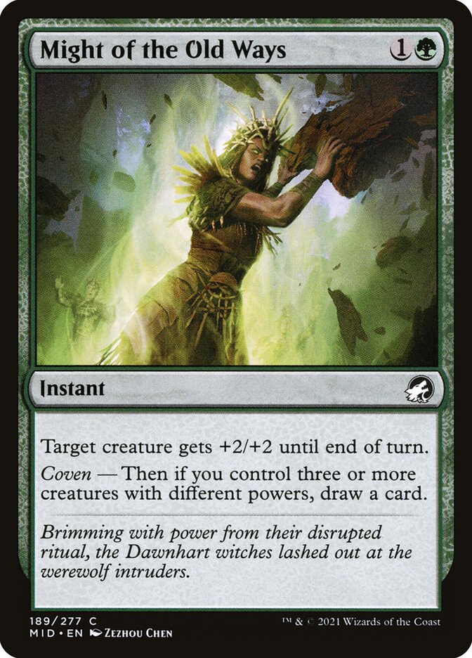 Might of the Old Ways MID-189 Innistrad: Midnight Hunt Magic card