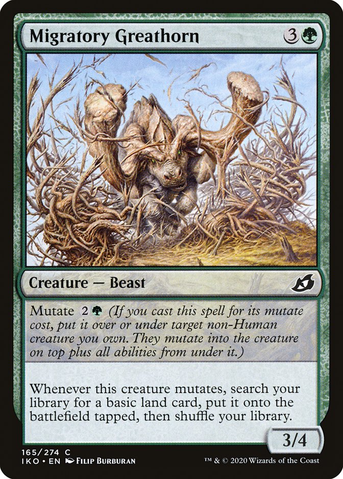 Migratory Greathorn IKO-165 Ikoria: Lair of Behemoths Magic card