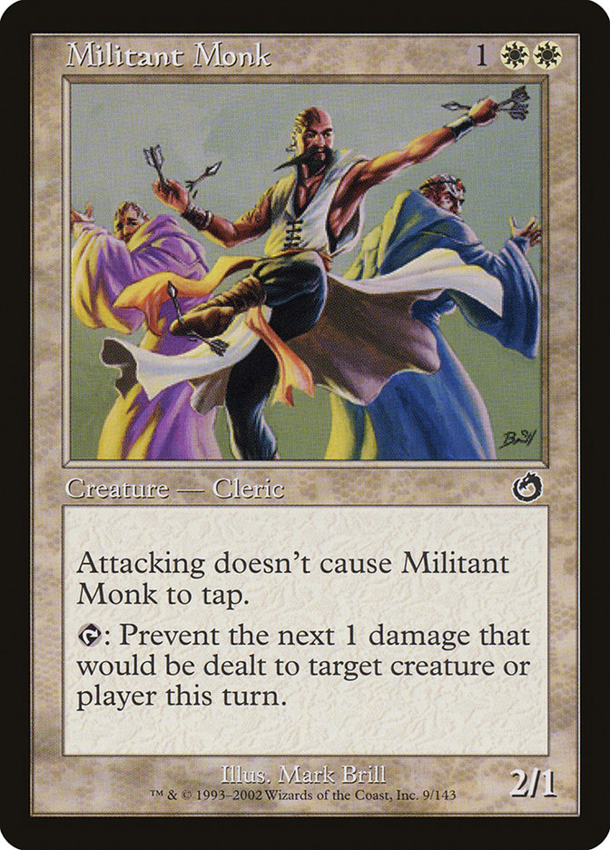 Militant Monk TOR-9 Torment Magic card