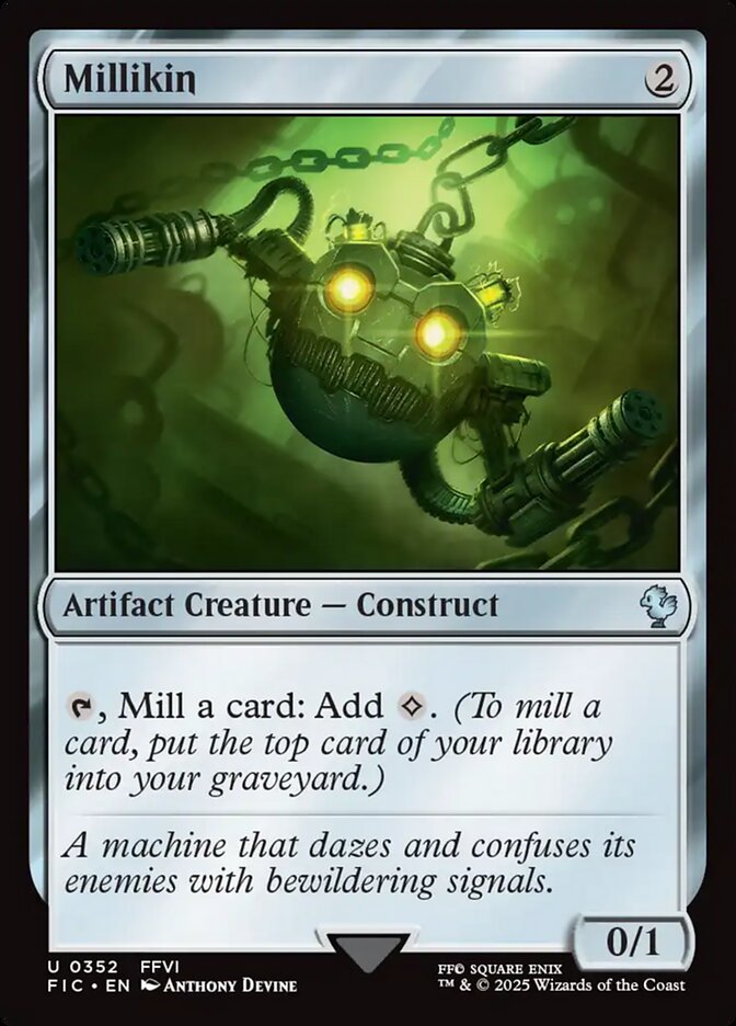 Millikin FIC-352 Final Fantasy Commander Magic card
