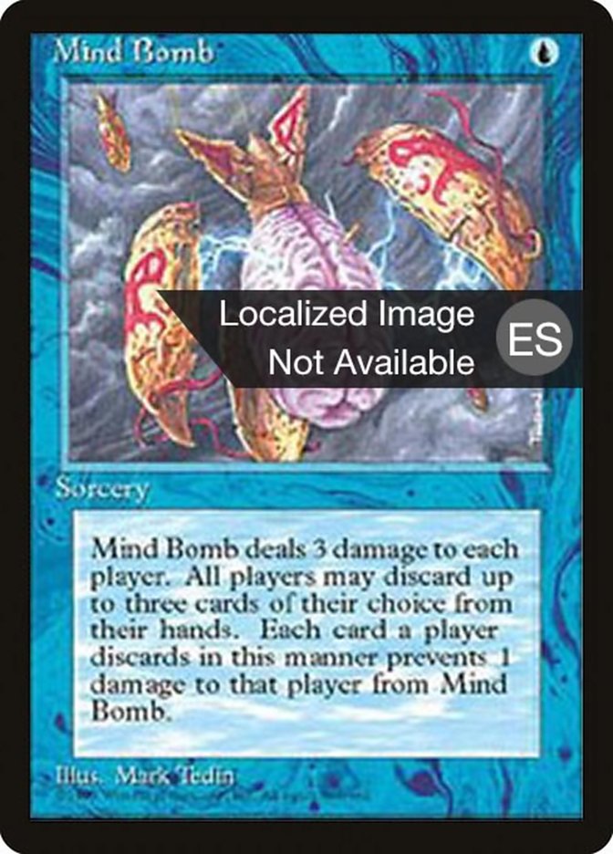 Mind Bomb 4BB-87 Fourth Edition Foreign Black Border Magic card
