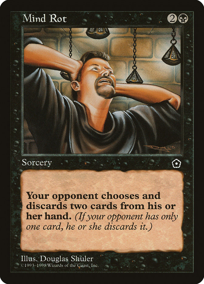 Mind Rot P02-78 Portal Second Age Magic card