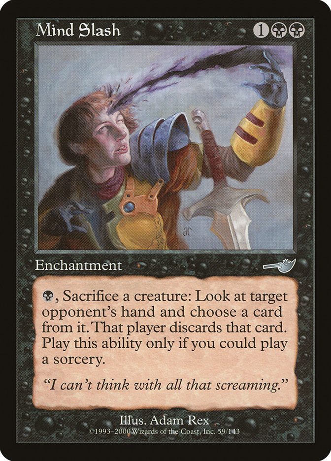 Mind Slash NEM-59 Nemesis Magic card