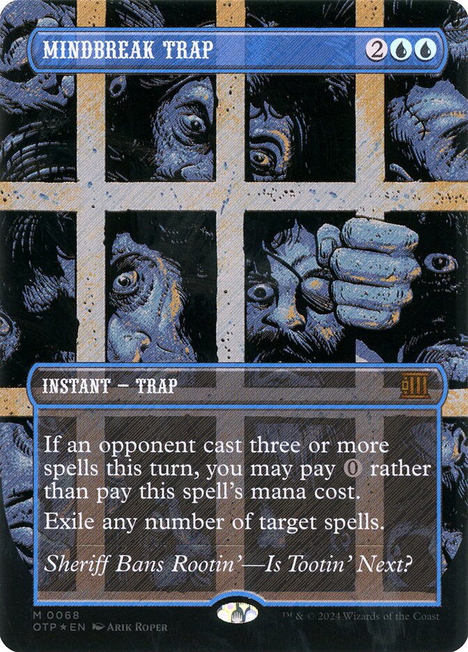 Mindbreak Trap OTP-68 Breaking News Magic card