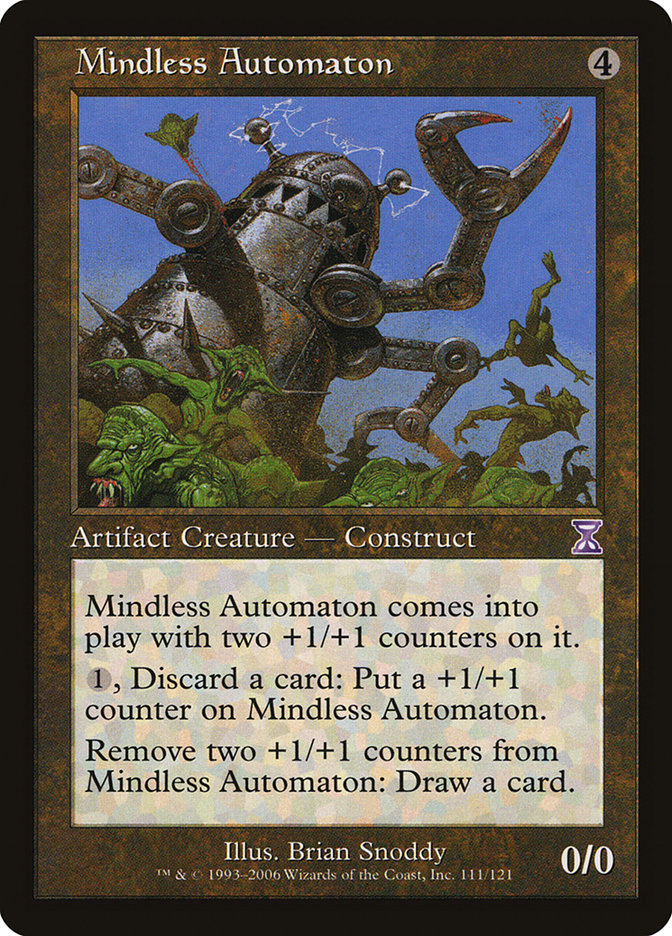 Mindless Automaton TSB-111 Time Spiral Timeshifted Magic card