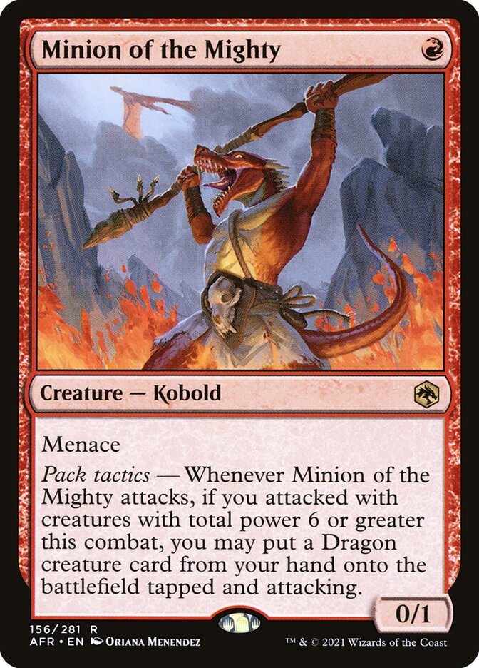 Minion of the Mighty AFR-156 Adventures in the Forgotten Realms Magic card