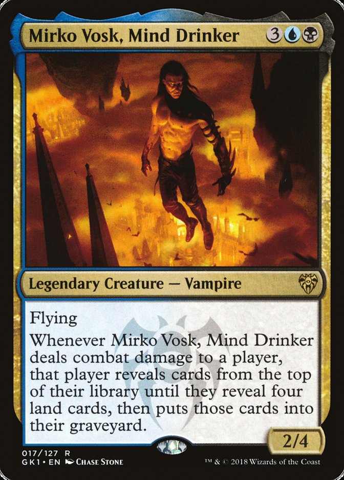 Mirko Vosk, Mind Drinker GK1-17 GRN Guild Kit Magic card