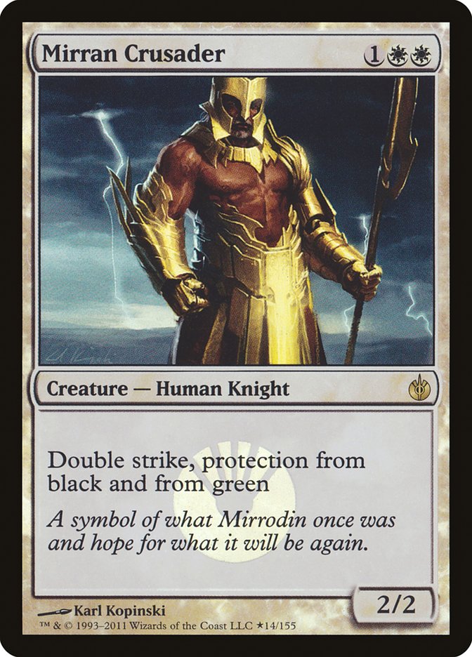 Mirran Crusader PMBS-14STAR Mirrodin Besieged Promos Magic card
