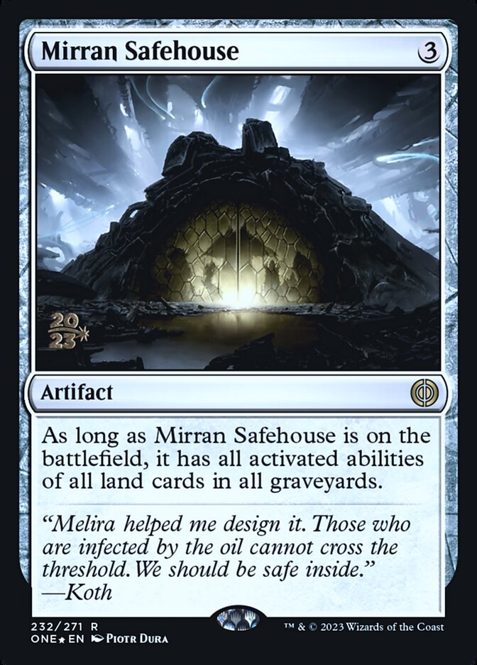 Mirran Safehouse PONE-232S Phyrexia: All Will Be One Promos Magic card