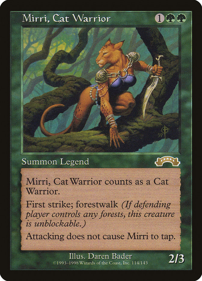 Mirri, Cat Warrior EXO-114 Exodus Magic card