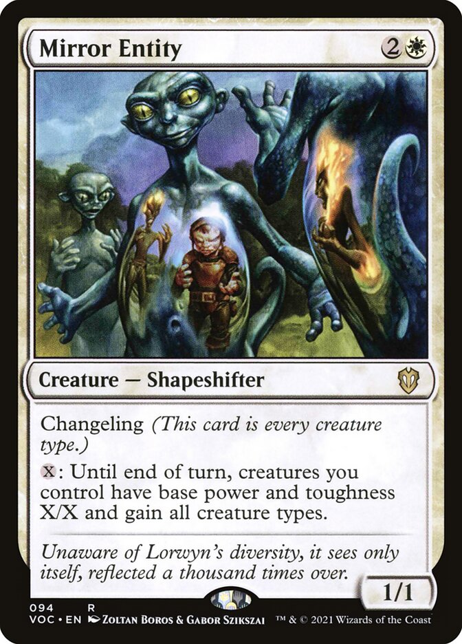 Mirror Entity VOC-94 Crimson Vow Commander Magic card