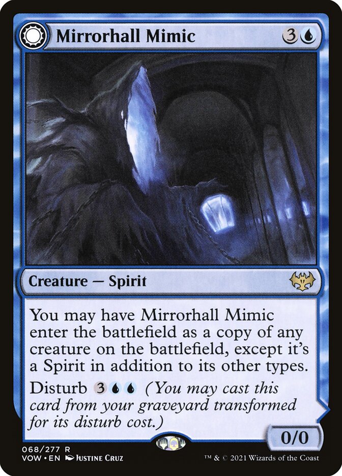 Mirrorhall Mimic // Ghastly Mimicry VOW-68 Innistrad: Crimson Vow Magic card