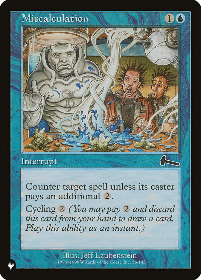 Miscalculation PLST-ULG-36 The List Magic card