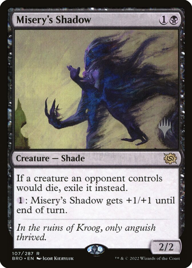 Misery's Shadow PBRO-107P The Brothers' War Promos Magic card