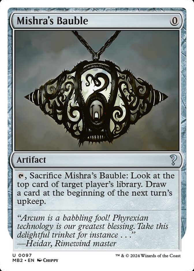 Mishra's Bauble MB2-97 Mystery Booster 2 Magic card