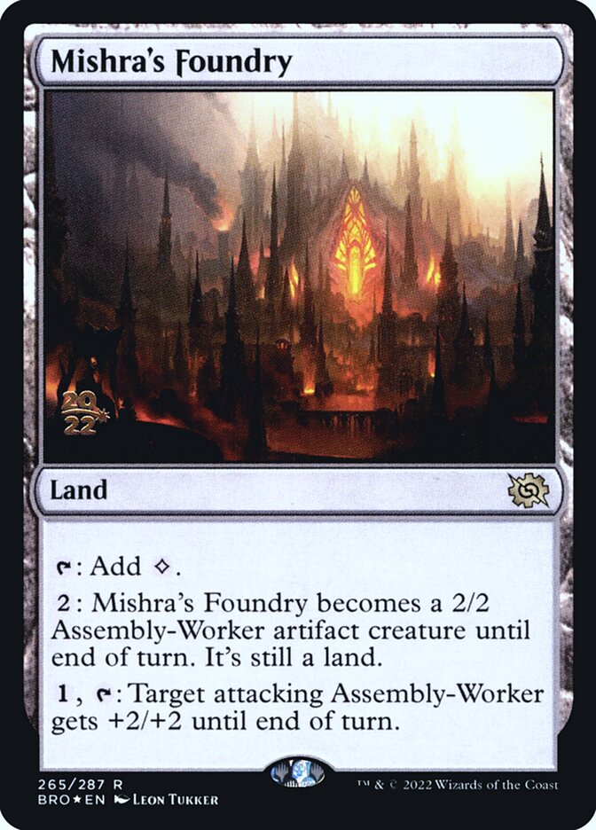 Mishra's Foundry PBRO-265S The Brothers' War Promos Magic card