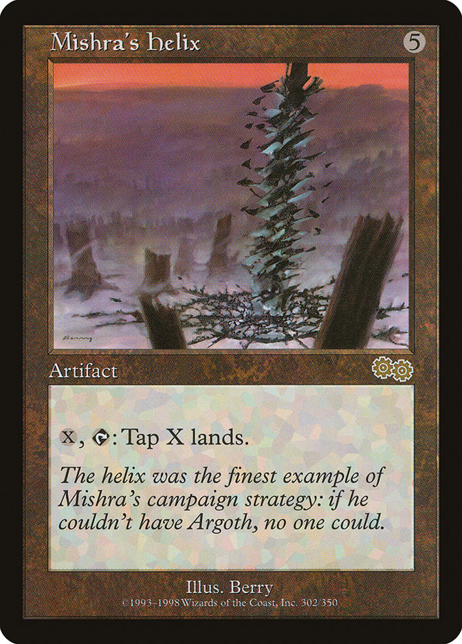 Mishra's Helix USG-302 Urza's Saga Magic card