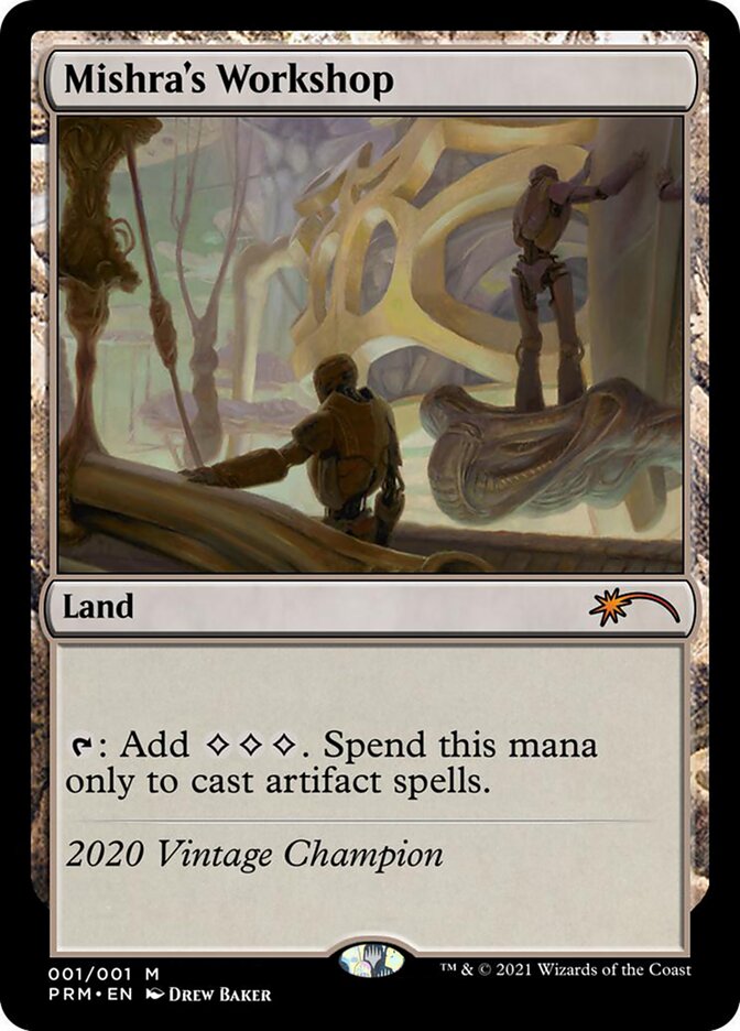 Mishra's Workshop OVNT-2020C Vintage Championship Magic card