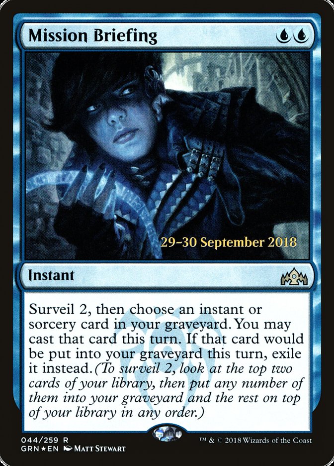 Mission Briefing PGRN-44S Guilds of Ravnica Promos Magic card