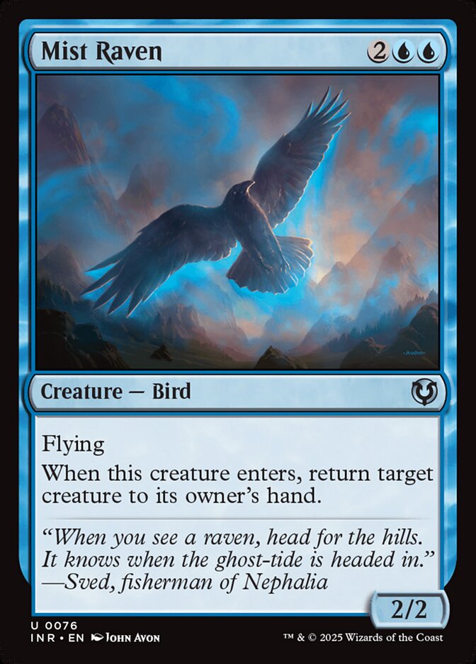 Mist Raven INR-76 Innistrad Remastered Magic card