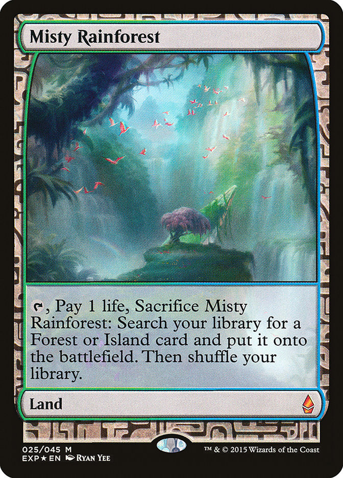 Misty Rainforest EXP-25 Zendikar Expeditions Magic card