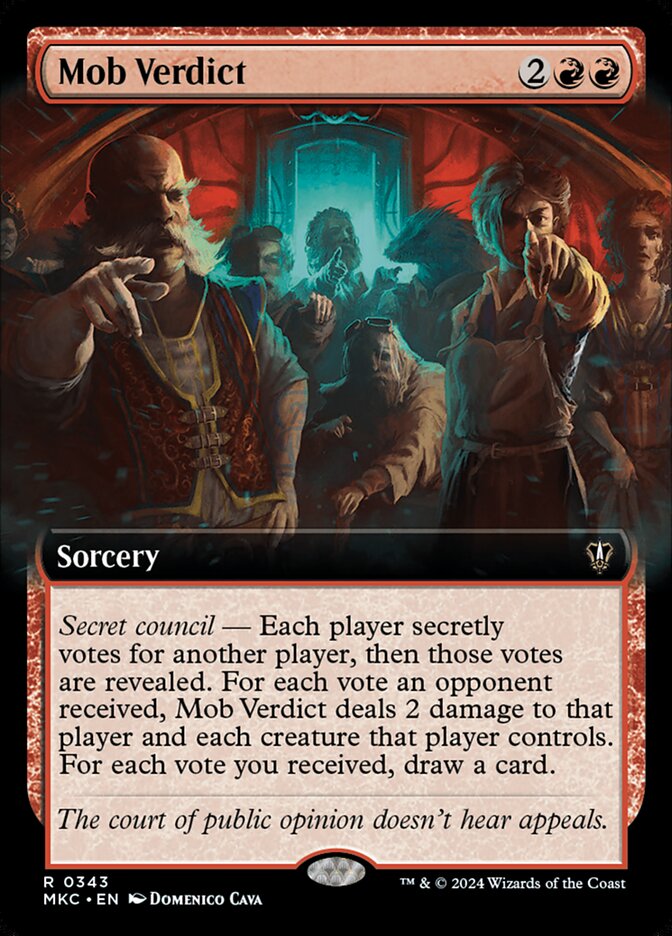 Mob Verdict MKC-343 Murders at Karlov Manor Commander Magic card