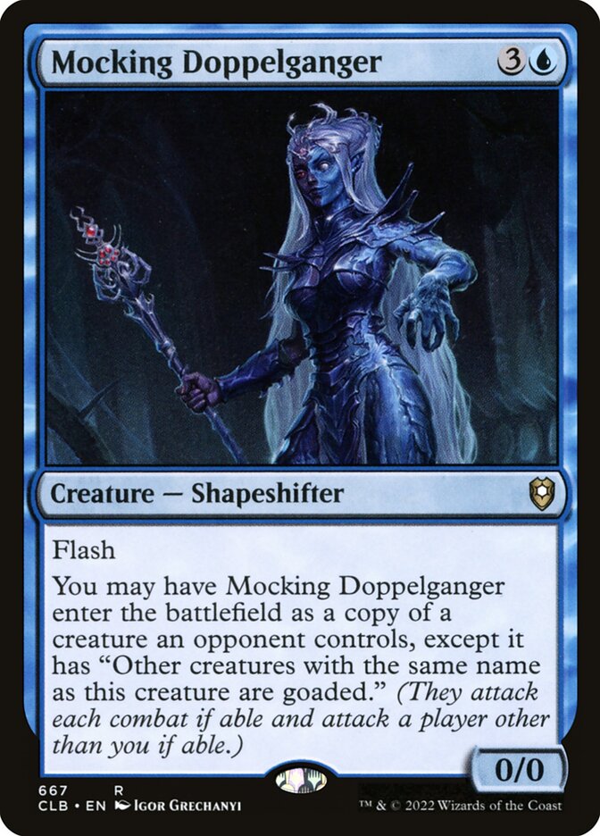 Mocking Doppelganger CLB-667 Commander Legends: Battle for Baldur's Gate Magic card