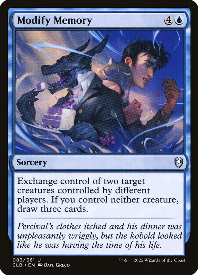 Modify Memory CLB-83 Commander Legends: Battle for Baldur's Gate Magic card