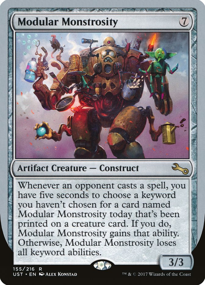 Modular Monstrosity UST-155 Unstable Magic card
