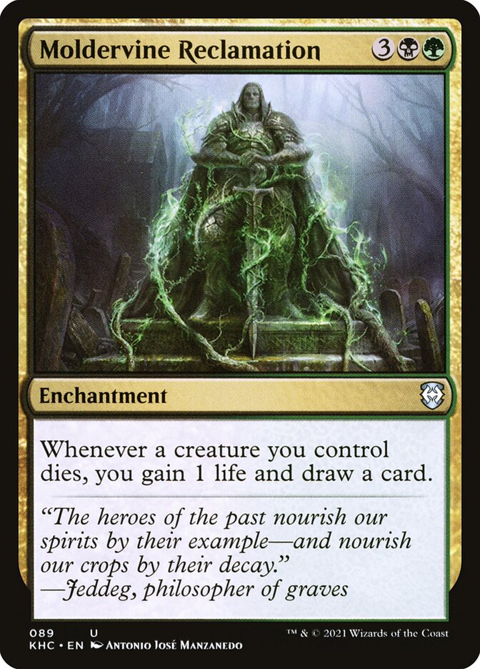 Moldervine Reclamation KHC-89 Kaldheim Commander Magic card