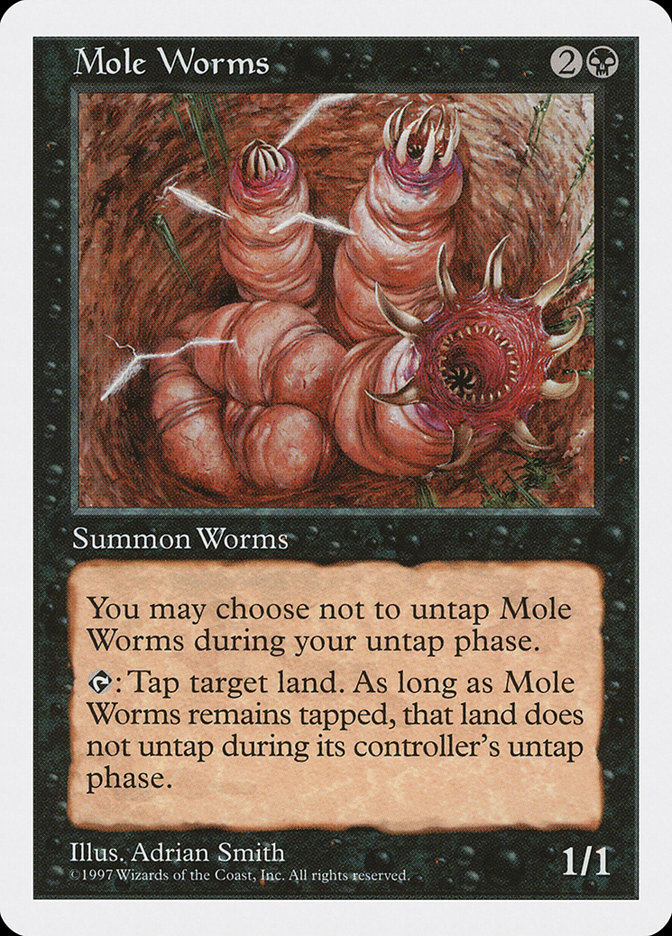 Mole Worms 5ED-179 Fifth Edition Magic card