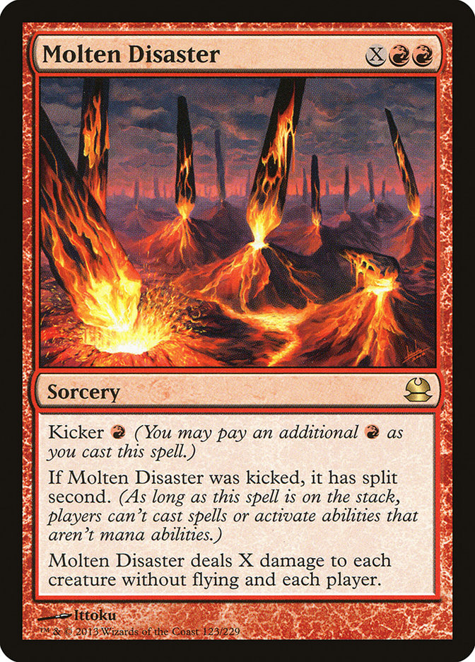 Molten Disaster MMA-123 Modern Masters Magic card