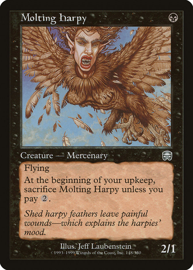 Molting Harpy MMQ-148 Mercadian Masques Magic card