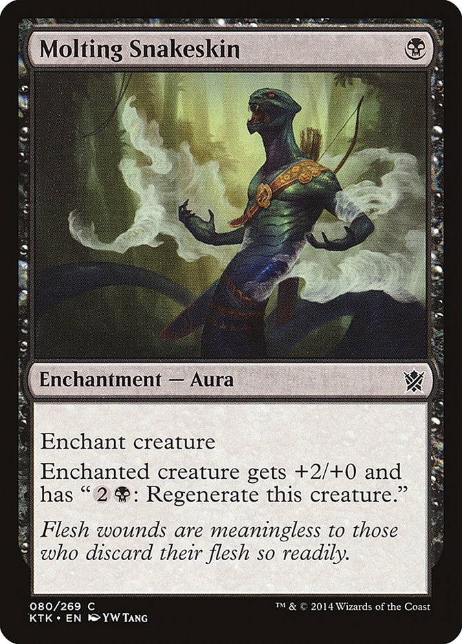 Molting Snakeskin KTK-80 Khans of Tarkir Magic card