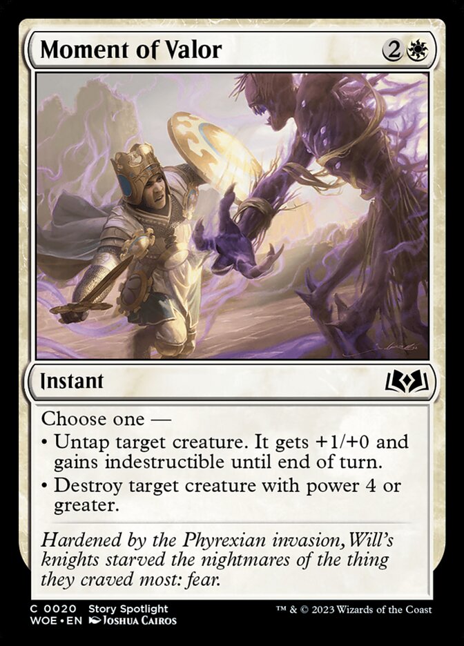 Moment of Valor WOE-20 Wilds of Eldraine Magic card