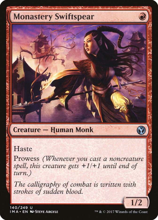 Monastery Swiftspear IMA-140 Iconic Masters Magic card