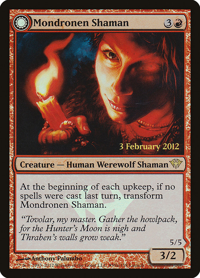 Mondronen Shaman // Tovolar's Magehunter PDKA-98STAR Dark Ascension Promos Magic card