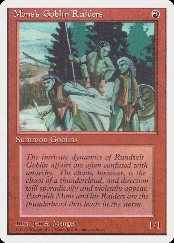Mons's Goblin Raiders RQS-34 Rivals Quick Start Set Magic card