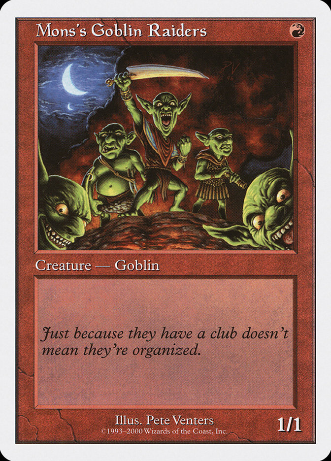 Mons's Goblin Raiders S00-32 Starter 2000 Magic card