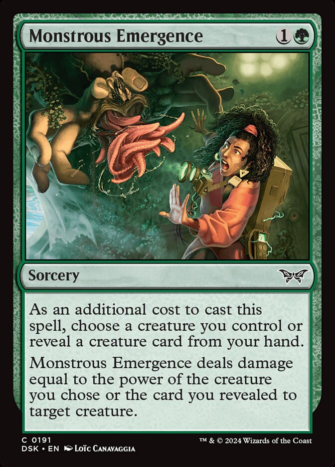 Monstrous Emergence DSK-191 Duskmourn: House of Horror Magic card
