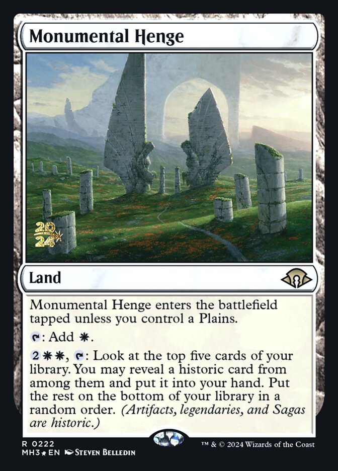 Monumental Henge PMH3-222S Modern Horizons 3 Promos Magic card