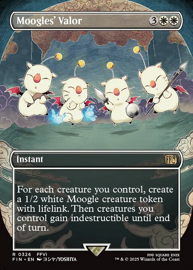 Moogles' Valor FIN-326 Final Fantasy Magic card
